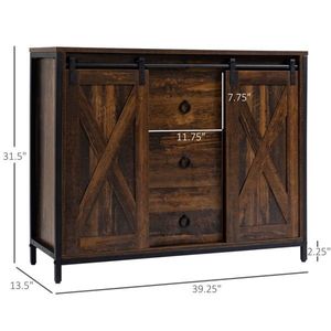 Brown Kitchen Sideboard Cabinet - Product Image 4