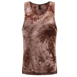 Débardeur pour femme en coton/élasthanne, imprimé par transfert thermique, tie-dye, respirant, écologique, anti-rétrécissement, séchage rapide, printemps, été, automne - Product Image 3
