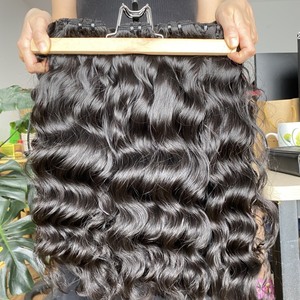 Produit chaud 100% paquets de cheveux cambodgiens naturels vierges cheveux humains de vague de corps de vague profonde lâche - Product Image 2