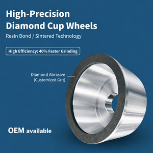 Disponible OEM, Disco de Diamante de Resina 11A2, Abrasivo Fino de Precisión, Muela de Copa para Afilar, Fresado, Cortadores, Brocas - Product Image 1