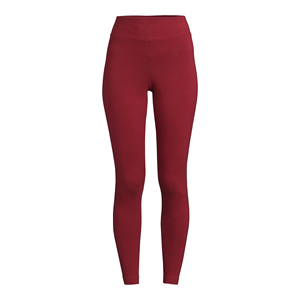 Leggings respirants pour femmes, couleur rouge, usage quotidien, vêtements de sport personnalisés pour la gym, le yoga et la remise en forme, leggings confortables de couleur unie, en provenance du Bangladesh. - Product Image 1