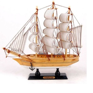 Bateau en bois nautique Ocean Pathfinder, objet de collection pour les expositions maritimes, les thèmes de décoration côtière et la collection du patrimoine marin - Product Image 4