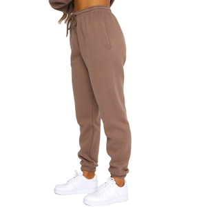 Women's <b>Brown</b> Solid Printed Breathable Lightweight Hooded Full Sleeve Regular Fit Casual Sweatshirt <b>Joggers</b> Set Side Pockets - Product Image 4
