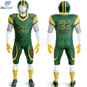 Wholesale Custom American Football Uniform Sublimated Jersey Pants Set Short Sleeve Quick Dry Breathable Men's - Product Image 4