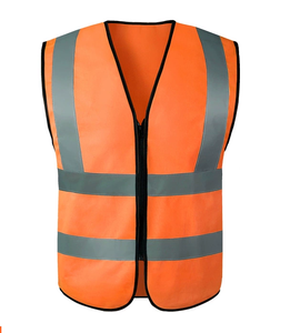 Chaleco de Seguridad Reflectante de Alta Visibilidad Unisex, Azul y Negro, con Cierre Frontal, Múltiples Bolsillos, Transpirable, de Poliéster, con Transferencia Térmica - Product Image 6