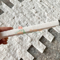 Revêtement mural en marbre naturel de carrière propre, écologique, durable, panneau de mosaïque en pierre décorative, mur d'accentuation moderne pour hôtels et villas