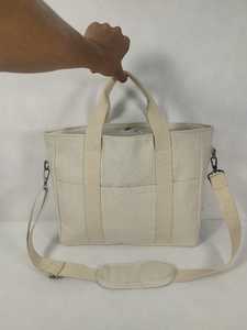 Bolsa de Lona para Mujer, Bolso de Hombro con Múltiples Bolsillos, Forro de Poliéster, Bolsa de Compras, Portátil, para Viajes Diarios - Product Image 1