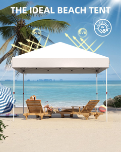 Carpa Plegable 10x10 con Instalación de un Solo Botón, Resistente, Impermeable, con Protección UV, para Exteriores, <span class=keywords><strong>Gazebo</strong></span>, <span class=keywords><strong>Toldo</strong></span> - Product Image 4
