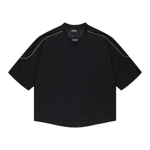 Jersey Deportivo Personalizado de Malla Básica, Estilo Urbano, Cuello en V, para Hombre, Transpirable, de Poliéster, para Gimnasio, Fabricante OEM - Product Image 1