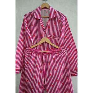 Conjunto de Pijama de Algodón Suave Estampado para Mujer, Ropa de Dormir Cómoda y Transpirable, Ropa de Casa Elegante para Damas - Product Image 4