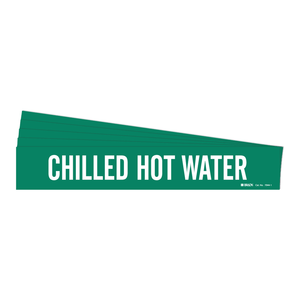 Industrial Chilled and Hot Water Pipe <b>Marker</b> by Brady for Piping Systems - Product Image 3