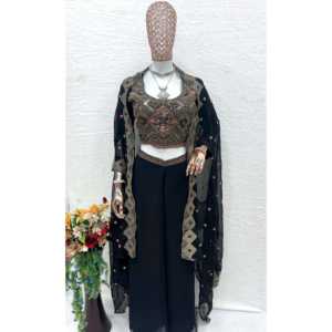 Designer <b>Party</b> Wear Choli-Plazzo and Beautiful Koti Elegant <b>Set</b> for <b>Decorations</b> - Product Image 4