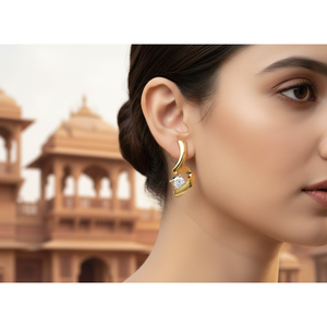 Wholesale Custom 10k Gold Lab Grown VVS1 Diamond Stud <b>Earrings</b> Manufacturer Minimalist Solitaire <b>Fine</b> Jewelry for Women - Product Image 3