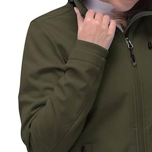 Chaquetas Cortavientos de Lona Tejida Ecológica para Mujer, Invierno, Color Sólido, Transpirables, Impermeables, Servicio OEM, Venta al Por Mayor - Product Image 4