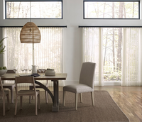 Persianas Enrollables Integradas de Calidad Premium, Persianas de Tela Inalámbricas, Ecológicas, Modernas, con Texturas Naturales, que Filtran la Luz