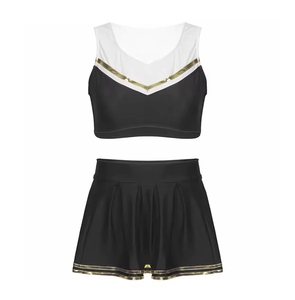 Uniforme de cheerleading léger pour filles avec logo personnalisé pour les événements scolaires et les entraînements de cheerleading - Product Image 3