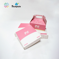 Boîtes à biscuits en carton de qualité alimentaire personnalisées avec logo Laminage mat de matériaux recyclés pour les emballages de boulangerie pour sushis