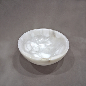 Tazón de Alabastro Natural de Lujo Ecológico Hecho en India, Moderno, Decorativo, Elegante, para Servir, Decoración del Hogar, Venta al Por Mayor Premium - Product Image 4