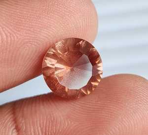 Pierre de soleil d'Oregon naturelle, forme ronde, couleur orange, taille concave, prix de gros disponible - Product Image 4