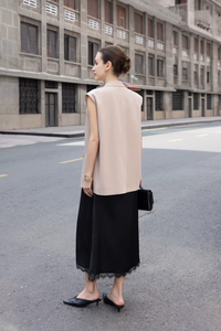 Breathable Solid Front Woven V-neck Single Button Regular 78% Polyester 18% Rayon 4% Spandex Woolen Hand Embroidery Women's - Product Image 6