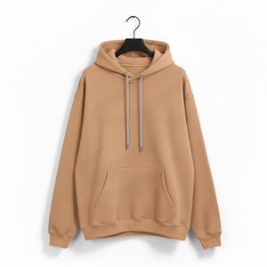 Unisex Oversized Fleece Hooded Sweatshirt Solid Color Casual <b>Hoodie</b> With Pocket Autumn Wear - Product Image 5