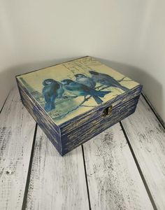 Luxurious Printed Wooden Jewelry <b>Box</b> Handmade Modern Custom Shelf <b>Box</b> Jewelry Organizer for Trendy Gifting <b>Vanity</b> & Home Decor - Product Image 1