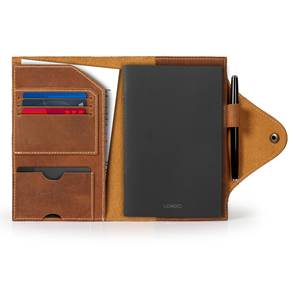 Durable Smell Proof Heavy Duty Protection Office Leather Notebook Cover Case <b>A5</b> Refillable Journal Case Holder for Professionals - Product Image 3