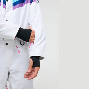 2026 Wholesale Unisex Lightweight Waterproof 10,000mm Insulated 100% Polyester Ski Suit Snowboard One Piece <b>Rainbow</b> - Product Image 4