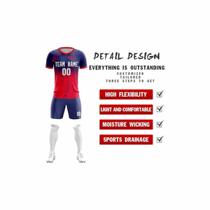 Conjunto de uniforme de fútbol, ropa deportiva transpirable, camiseta y pantalones cortos de fútbol, ropa deportiva para equipo, uniforme de entrenamiento que absorbe la humedad - Product Image 6