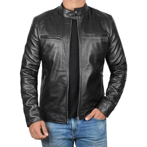 Autumn Winter Fashion <b>Men's</b> Leather Jacket Customized Design with Wool High Quality Pakistani Sheep Fur Wholesale jacket for <b>men</b> - Product Image 3
