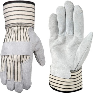 Guantes de trabajo de invierno de alta resistencia Anticorte Blanco/Negro Protección de puño de seguridad Reforzado Cerdo Split Cuero de vaca Cómodo - Product Image 1
