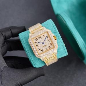 Relojes de Lujo para Hombre, Estilo Hip Hop, con Incrustaciones de Moissanita VVS1, Movimiento Automático MIYOTA, Resistentes al Agua, con Reserva de Energía, de Alta Calidad - Product Image 1