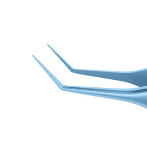 Forceps de ligature angulaire McPherson, plateforme de ligature de 6,00 mm, 102 mm, en titane, forceps microchirurgical ophtalmique manuel pour la suture et la nouage, CE - Product Image 6