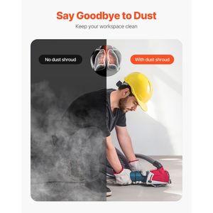 Guarnizioni di bloccaggio universali 4-5 regolabili per smerigliatrici angolari con protezione antipolvere per il taglio - Product Image 5