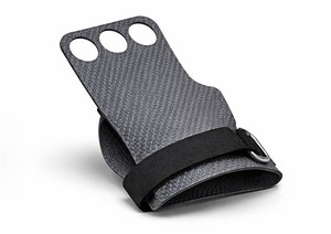 FIRST FITNESS INDUSTRIES Latex Weightlifting Gym Hand Grips Non-Slip Adjustable Wrist <b>Strap</b> Full <b>Finger</b> Gloves Buckle Closure - Product Image 3