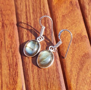 Pendientes de Aro con Piedras Preciosas en Oferta, Pendientes de Aro Chapados en Oro con Piedras Naturales para Exportación, Precio de Venta - Product Image 1