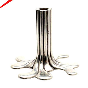 Support de bougie en métal fait main, écologique, de haute qualité, finition brillante, design artistique décoratif, couleur dorée, à fixer au mur, pour la maison - Product Image 5