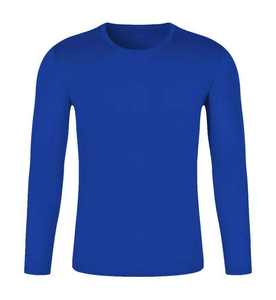 เสื้อยืดแขนยาวผู้ชาย ผ้าโพลีเอสเตอร์ผสมคอตตอน 100% ทรงหลวม เนื้อผ้านุ่ม ไม่เป็นขุย - Product Image 5