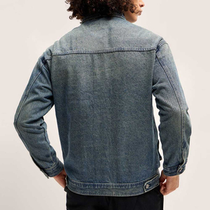 Chaqueta de Mezclilla para Hombre, Peso Medio, Precio Económico de Fábrica, Forro Interior de Algodón Grueso, Estilo Urbano Informal, Transpirable, con Botones, de Alta Calidad - Product Image 3
