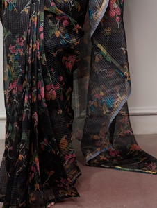 Indian Traditional Ethnic Casual Saree in Floral Print for Daily Wear and Festive Function for Women Fancy Trendy Outfit - Product Image 6