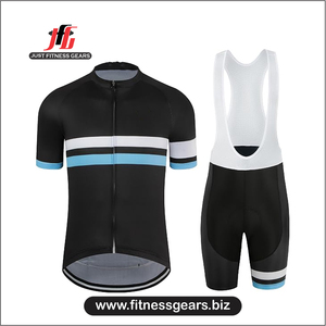 JUST FITNESS GEARS Conjunto de Uniformes de Ciclismo Sublimados sin Mangas de Secado Rápido 100% Spandex/Poliéster de Alta Calidad para Adultos | - Product Image 1