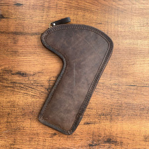 Nueva funda de perno de cuero genuino de grano completo de alta resistencia, cubierta de perno de gran capacidad, cinturón de fijación, fácil de llevar, caza táctica - Product Image 2