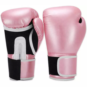 Guantes de Boxeo de Primera Calidad en Oferta, Color Rosa, de Cuero PU, para Entrenamiento Profesional, Sparring, Saco de Boxeo, Guantes de Kickboxing para Adultos, Pakistán - Product Image 1