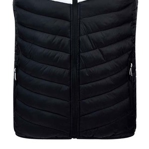 Stand Collar Windproof Zipper Black Color Men's Clothing <b>Jackets</b> Polyester Waterproof <b>Cheap</b> Price Bubble Vest Regular Fit Adult - Product Image 6