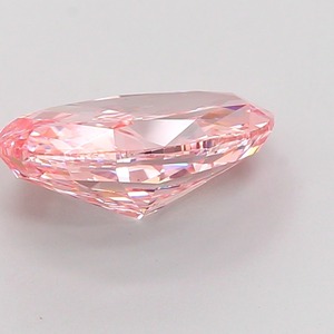 Diamant CVD rose vif fantaisie de forme ovale modifiée, cultivé en laboratoire, 3,53 carats, clarté VS1, polissage excellent, diamant non monté de luxe - Product Image 3