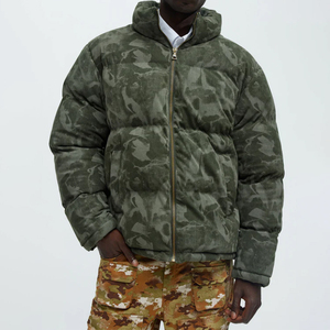 Bomber <b>Jacket</b> Supplier Custom <b>Camo</b> Printed Men's Spring Outdoor Hip Hop Style Coated Cotton-Polyester <b>Waterproof</b> Breathable - Product Image 3