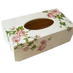 กล่องใส่กระดาษทิชชู MDF คุณภาพพรีเมียมจาก Lodi impex ดีไซน์หรูหราและทนทานสำหรับใช้ในบ้านและสำนักงาน บ้านและห้องครัว - Product Image 1