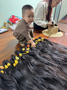 Extensiones de Cabello Humano Natural de Vietnam, Color Natural, Cabello Virgen Sin Procesar para Salón y Revendedores, Contáctenos - Product Image 5