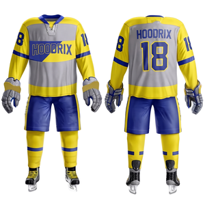 Fabricant de maillots de hockey sur glace personnalisés en gros, sublimation, pour jeunes, adultes, hommes, femmes, faible MOQ, vente en gros, directement de l'usine, fournisseur OEM - Product Image 1