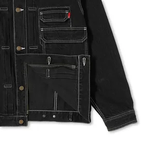 Wholesale High Quality Solid Color Jeans <b>Denim</b> <b>Jacket</b> for <b>Men's</b> Breathable Fashion <b>Men</b> <b>Denim</b> <b>Jackets</b> - Product Image 4